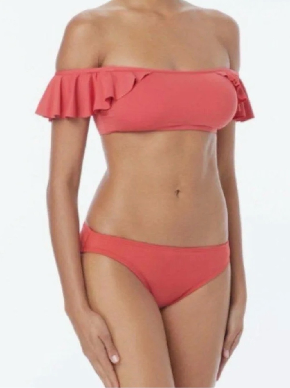 Vince Camuto Riviera Ruffle Off-Shoulder Bikini